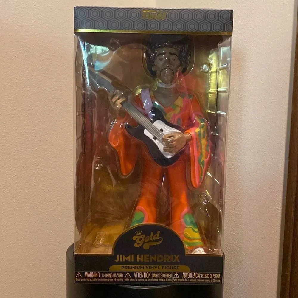Funko Pop! Vinyl Gold: Jimi Hendrix 12" 🆕 - Picture 3 of 3